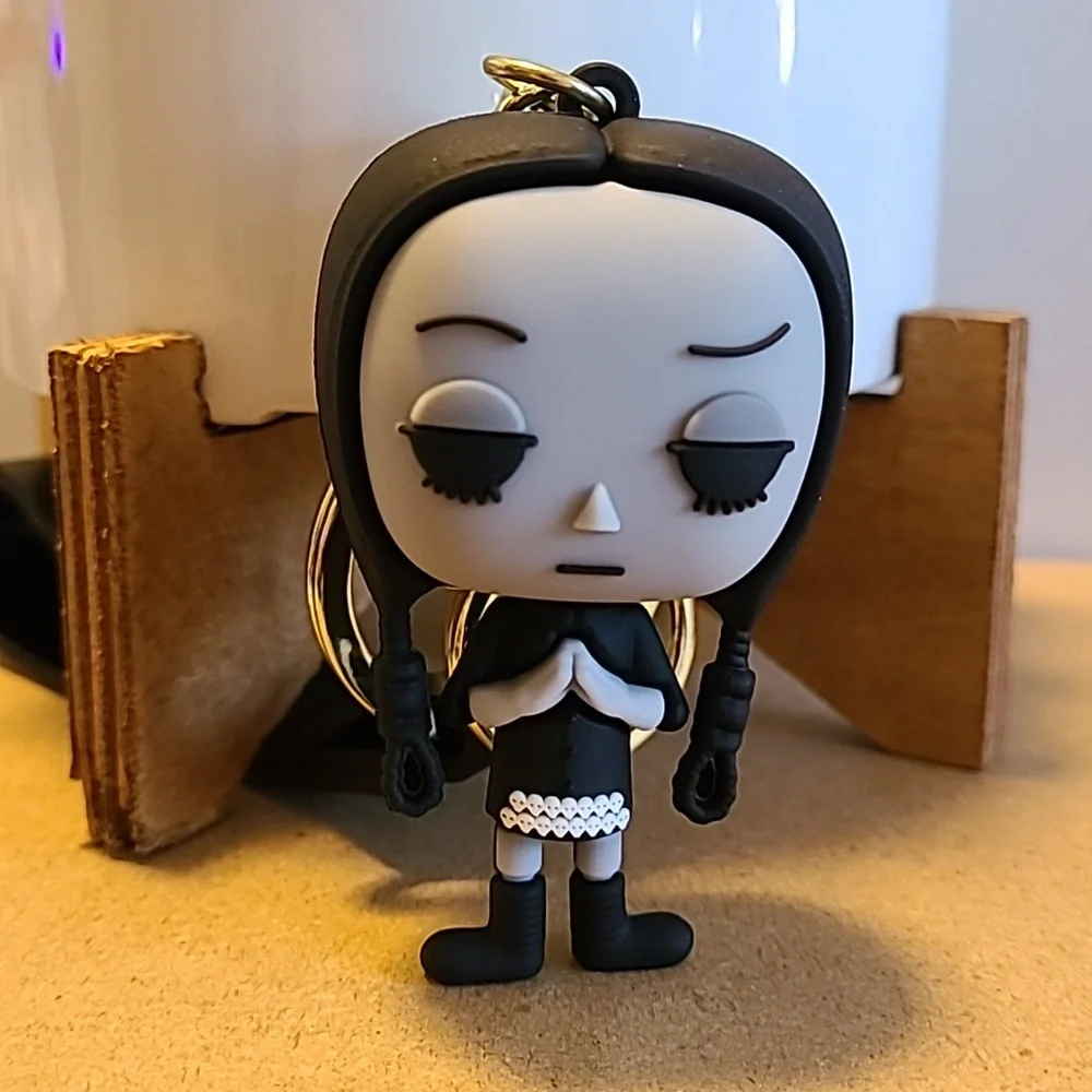 Unbranded Wednesday Addams Family Keychain NEW Unisex Collectible Keys Home Auto
